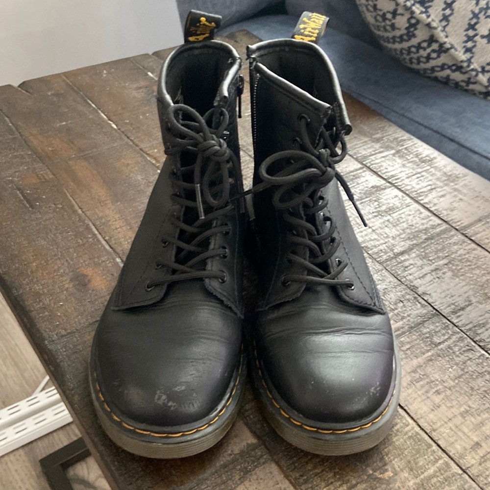 Dr. Martens Black Kids Boots